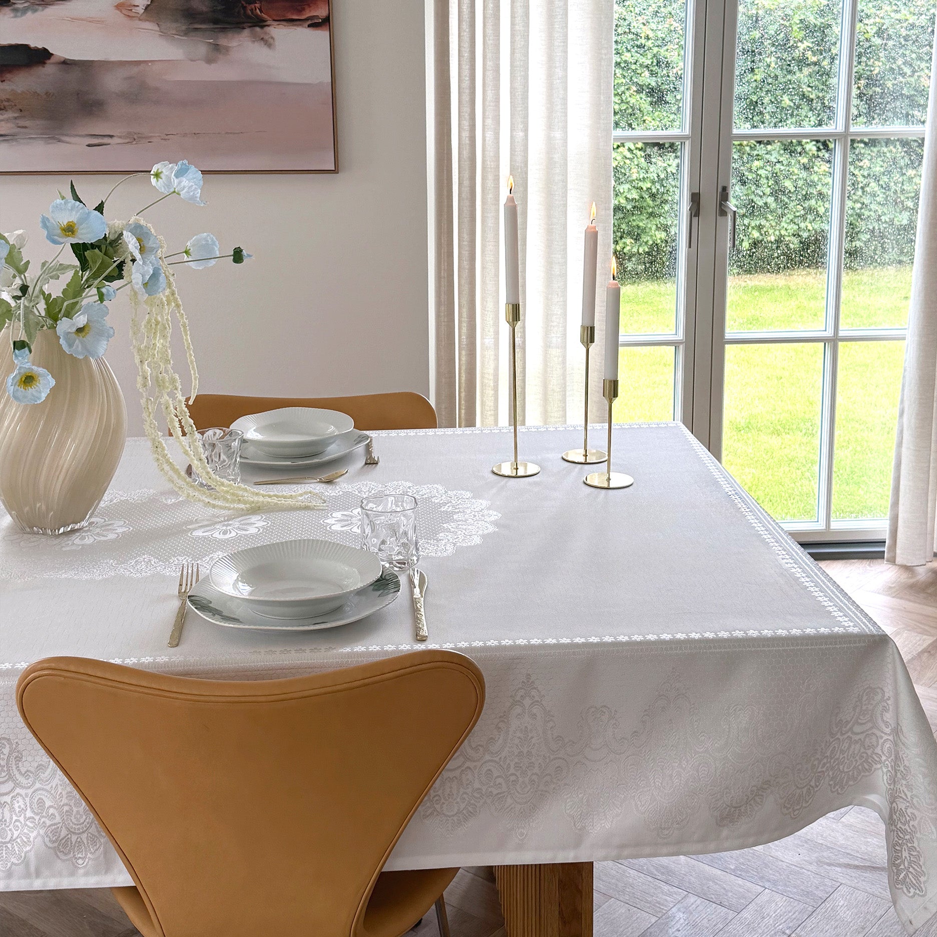 Spitzen-Tischdecke 150 x 270